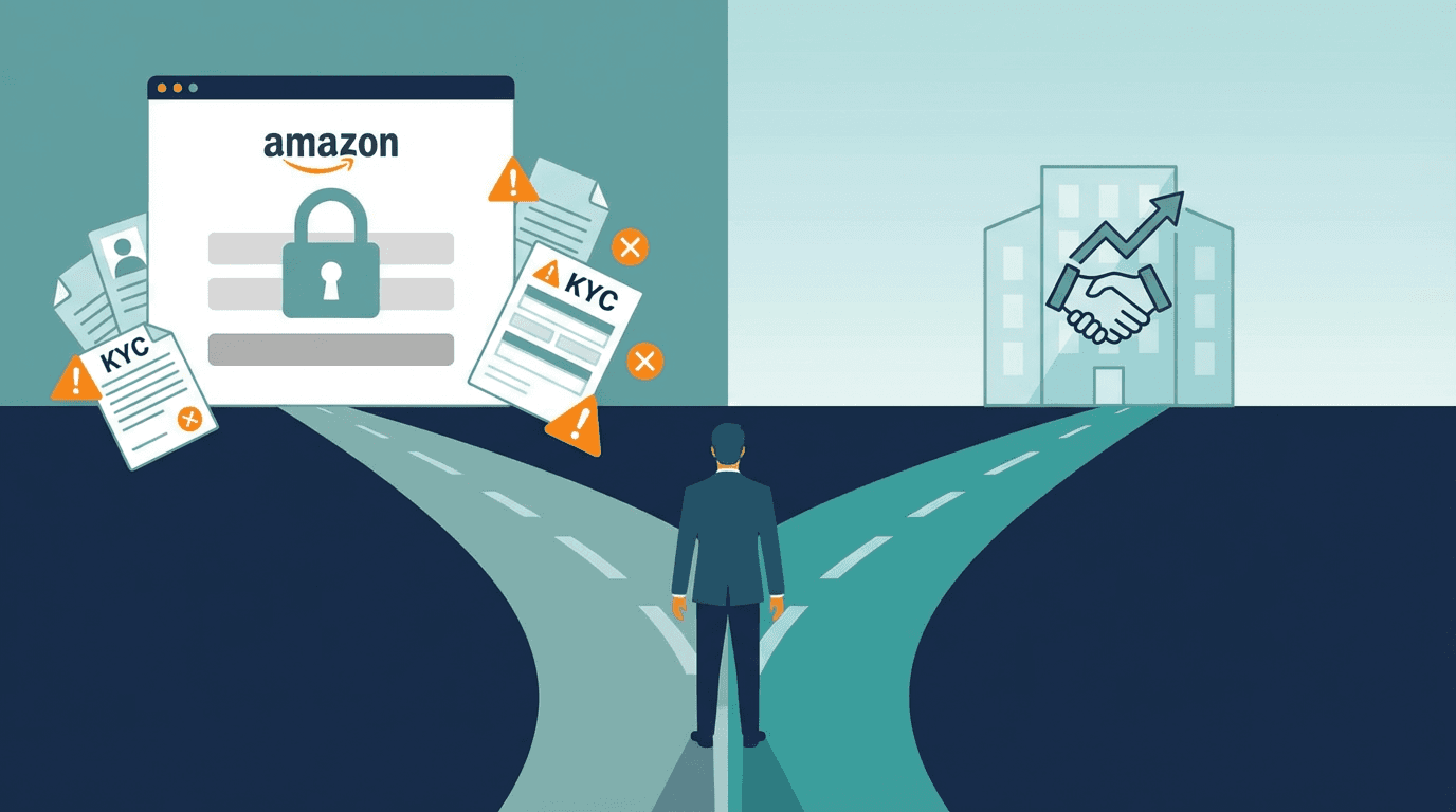 Changer de structure juridique sur Amazon : les erreurs qui condamnent votre compte