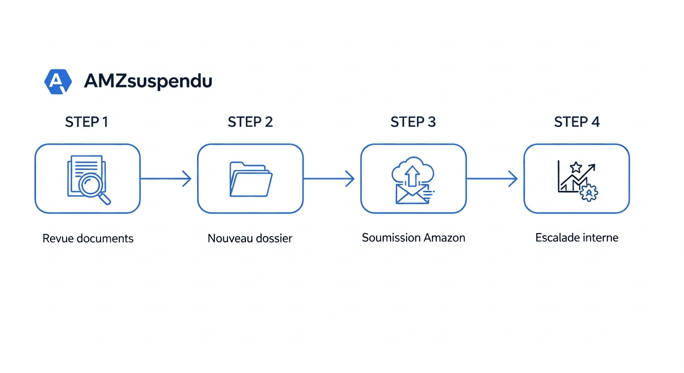 Processus d'escalade AMZsuspendu